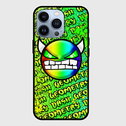 Чехол для iPhone 13 Pro Geometry Dash: Acid Green, цвет: 3D-черный