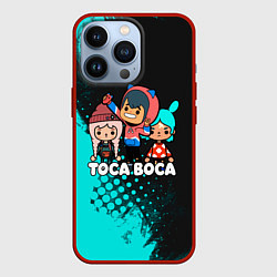 Чехол для iPhone 13 Pro Toca Boca Рита и Леон, цвет: 3D-красный