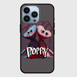 Чехол для iPhone 13 Pro ХАГГИ ВАГГИ ПАРОЧКА - POPPY PLAYTIME, цвет: 3D-черный