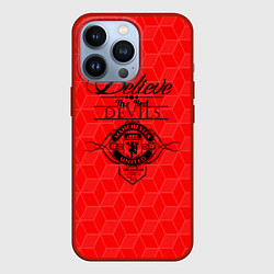 Чехол для iPhone 13 Pro MU Red Devils coral theme, цвет: 3D-красный