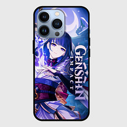 Чехол для iPhone 13 Pro Genshin Impact - Сёгун Райдэн, цвет: 3D-черный