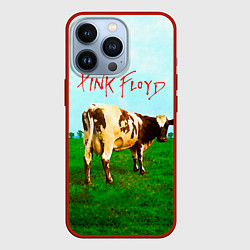Чехол для iPhone 13 Pro Atom Heart Mother - Pink Floyd, цвет: 3D-красный