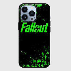 Чехол для iPhone 13 Pro FALLOUT ПУПСЫ ПАТТЕРН ЗЕЛЁНЫЙ ЯДЕРНАЯ ЗИМА, цвет: 3D-черный