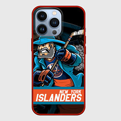 Чехол для iPhone 13 Pro Нью Йорк Айлендерс, цвет: 3D-красный