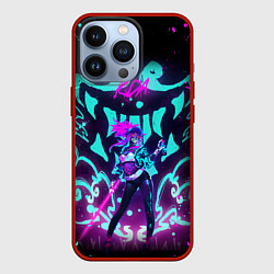 Чехол для iPhone 13 Pro АКАЛИ ЛИГА ЛЕГЕНД, цвет: 3D-красный