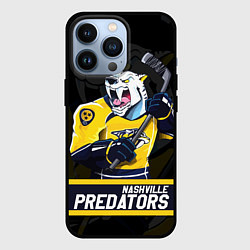 Чехол для iPhone 13 Pro Нэшвилл Предаторз, Nashville Predators, цвет: 3D-черный