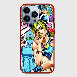 Чехол для iPhone 13 Pro JoJos Bizarre Adventure - Джолин Кудзё, цвет: 3D-красный