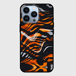 Чехол для iPhone 13 Pro Окрас тигра, цвет: 3D-черный