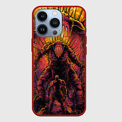 Чехол для iPhone 13 Pro КРАТОС И БИТВА С БОССОМ, GOD OF WAR, цвет: 3D-красный