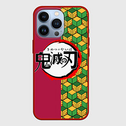 Чехол для iPhone 13 Pro ГИЮ ТОМИОКА ЛОГО АНИМЕ КЛИНОК РАССЕКАЮЩИЙ ДЕМОНОВ, цвет: 3D-красный