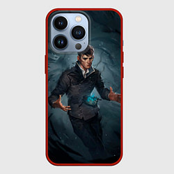 Чехол для iPhone 13 Pro Dishonored art, цвет: 3D-красный