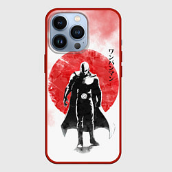 Чехол для iPhone 13 Pro Сайтама красный дым One Punch-Man, цвет: 3D-красный