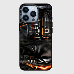 Чехол для iPhone 13 Pro Стиль терминатора, цвет: 3D-черный