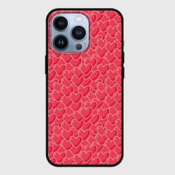 Чехол для iPhone 13 Pro Моя Любовь сердечки, цвет: 3D-черный