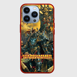 Чехол для iPhone 13 Pro Warhammer old battle, цвет: 3D-красный