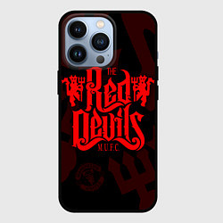 Чехол для iPhone 13 Pro МАНЧЕСТЕР ЮНАЙТЕД КРАСНЫЕ ДЬЯВОЛЫ RED DEVILS, цвет: 3D-черный