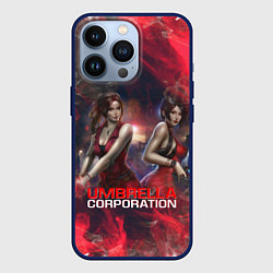 Чехол для iPhone 13 Pro UMBRELLA CORP АМБРЕЛЛА КОРП RESIDENT EVIL, цвет: 3D-тёмно-синий