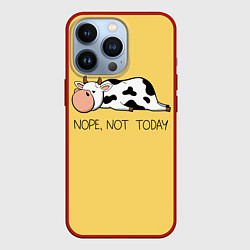 Чехол для iPhone 13 Pro Nope, not today, цвет: 3D-красный