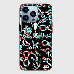 Чехол для iPhone 13 Pro ТОКИЙСКИЕ МСТИТЕЛИ ГЛИТЧ, GLITCH, цвет: 3D-красный