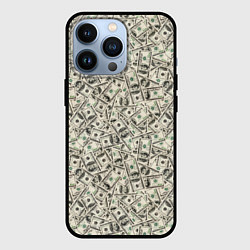 Чехол для iPhone 13 Pro Доллары Dollars, цвет: 3D-черный