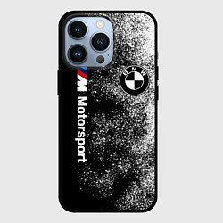 Чехол для iPhone 13 Pro БМВ Черно-белый логотип, цвет: 3D-черный