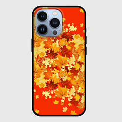 Чехол для iPhone 13 Pro Кленовый листопад, цвет: 3D-черный