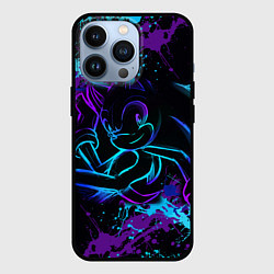 Чехол для iPhone 13 Pro SONIC NEON СОНИК НЕОН, цвет: 3D-черный