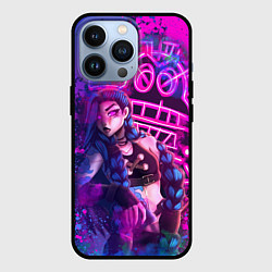 Чехол для iPhone 13 Pro League Of Legends Arcane ДЖИНКС НЕОНОВАЯ КРАСКА, цвет: 3D-черный