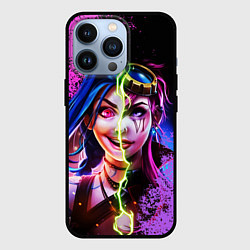 Чехол для iPhone 13 Pro Arcane League Of Legends JINX AND VI, цвет: 3D-черный