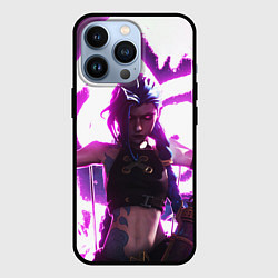 Чехол для iPhone 13 Pro Arcane League Of Legends JINX NEON, цвет: 3D-черный