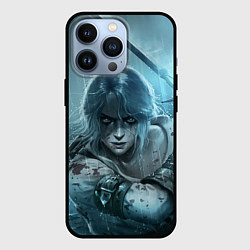 Чехол для iPhone 13 Pro ЦИРИ, ВЕДЬМАК, THE WITCHER, цвет: 3D-черный