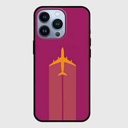 Чехол для iPhone 13 Pro В Пурпурном Небе, цвет: 3D-черный