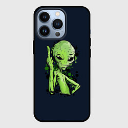 Чехол для iPhone 13 Pro Не Дружелюбный пришелец, цвет: 3D-черный