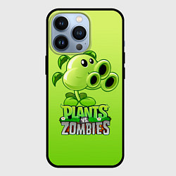 Чехол для iPhone 13 Pro Lants vs Zombies - Тристрел, цвет: 3D-черный