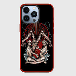 Чехол для iPhone 13 Pro Пирамидоголовый и медсестрички, цвет: 3D-красный