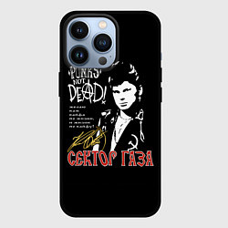 Чехол для iPhone 13 Pro Сектор Газа Punks Not Dead, цвет: 3D-черный