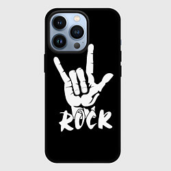 Чехол для iPhone 13 Pro РОК - ROCK, цвет: 3D-черный