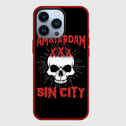 Чехол для iPhone 13 Pro AMSTERDAM Амстердам, цвет: 3D-красный