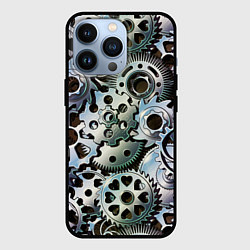 Чехол для iPhone 13 Pro Стимпанк шестеренки Steampunk, цвет: 3D-черный