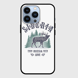 Чехол для iPhone 13 Pro SIBERIA из России с Любовью, цвет: 3D-черный