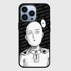 Чехол для iPhone 13 Pro One Punch Man - Сайтама Ванпанчмен, цвет: 3D-черный