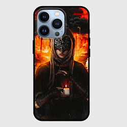 Чехол для iPhone 13 Pro FIRE KEEPER Dark SOULS III Дарк соулс, цвет: 3D-черный