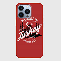 Чехол для iPhone 13 Pro Турция - Turkey, цвет: 3D-красный