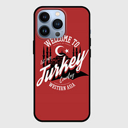 Чехол для iPhone 13 Pro Турция - Turkey, цвет: 3D-черный