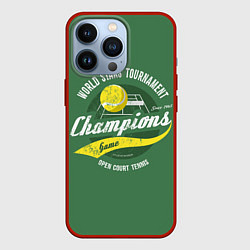 Чехол для iPhone 13 Pro Большой Теннис Tennis, цвет: 3D-красный