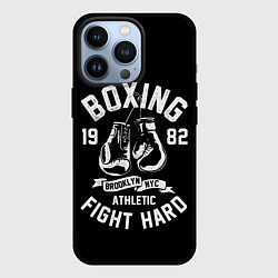 Чехол для iPhone 13 Pro БОКС, БОКСЕРСКИЕ ПЕРЧАТКИ BOXING, цвет: 3D-черный