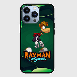 Чехол для iPhone 13 Pro Rayman Legends Green, цвет: 3D-черный