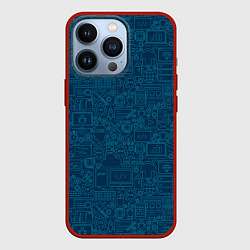 Чехол для iPhone 13 Pro Информатика Informatics, цвет: 3D-красный