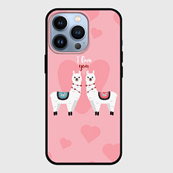 Чехол для iPhone 13 Pro Lama I Love You, цвет: 3D-черный