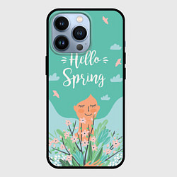 Чехол для iPhone 13 Pro Hello spring, цвет: 3D-черный